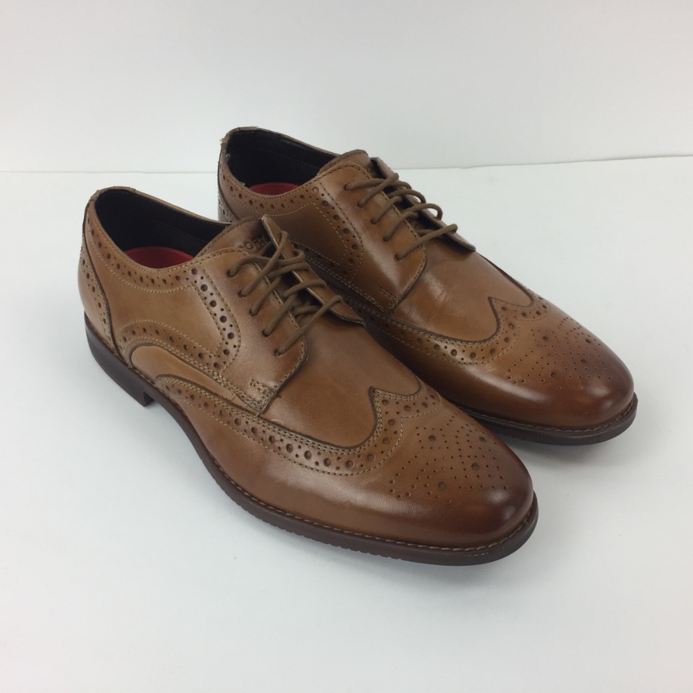 Rockport Symon Wingtips CH1926 Tan Men's 8.5